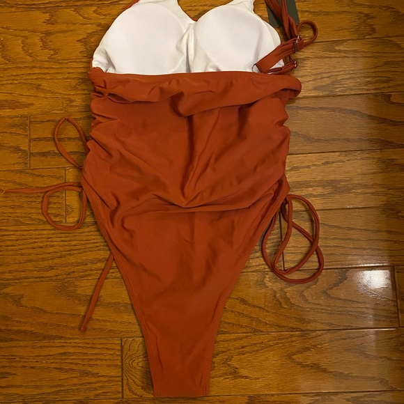 Rust Boho Angle Design Monokini - Picture 3 of 4